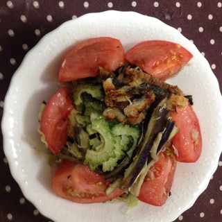 夏野菜と鰻のサラダ